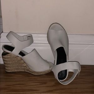 Alexander Wang Tori Espadrille Wedges, Milk